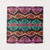 Tenture Impression de la peau de serpent. motif de serpent (Devant (Horizontal))