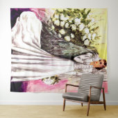 Tenture impression de robe de mariée 1938 (En situation (horizontale))