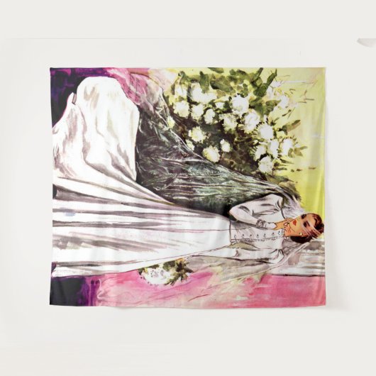 Tenture impression de robe de mariée 1938 (Devant (Horizontal))