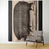 Tenture Impression de truie Berkshire du 19e siècle n° 2 (En situation)