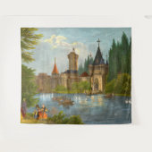 Tenture Impression des années 1850 du château de Franzensb (Devant (Horizontal))