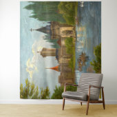 Tenture Impression des années 1850 du château de Franzensb (En situation)