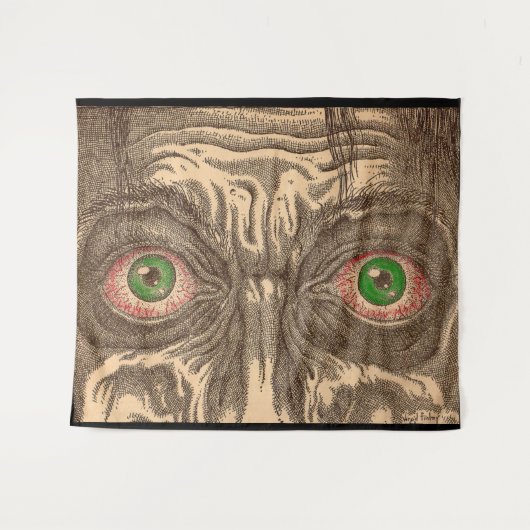 Tenture impression des yeux (Devant (Horizontal))