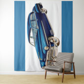 Tenture Impression DeSoto bleue 1950 (En situation)