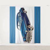 Tenture Impression DeSoto bleue 1950 (Devant)