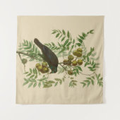 Tenture Impression d'oiseau Grackle Violet d'Audubon Botan (Devant (Horizontal))