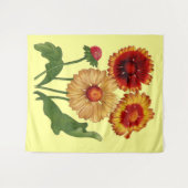 Tenture impression gaillardias (Devant (Horizontal))