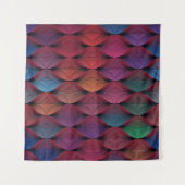 Tenture Impression géométrique volumique multicolore (Devant (Horizontal))