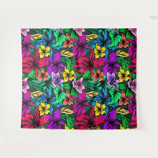 Tenture Impression hawaïenne (Devant (Horizontal))