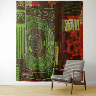 Tenture Impression Motif Africain