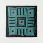 Tenture impression sur toile de motif moderne abstrait afr (Devant (Horizontal))