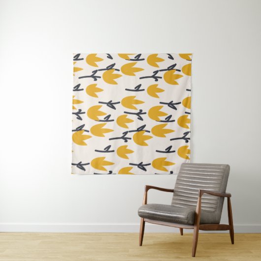 Tenture Impression Tulipe simple (En situation (horizontale))