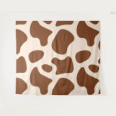 Tenture Impression vache rose et marron (Devant (Horizontal))