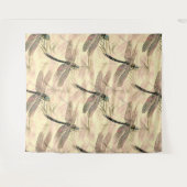 Tenture Impression vintage de libellule (Devant (Horizontal))