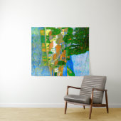 Tenture Impressionist  Mediterranean Village by the Sea  (En situation (horizontale))