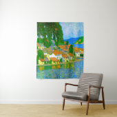 Tenture Impressionist  Mediterranean Village by the Sea  (En situation)