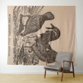 Tenture Imprimé au 19e siècle Bucks Comté poulets poulets (En situation (horizontale))