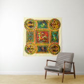 Tenture imprimé de motifs Renaissance italienne (En situation (horizontale))