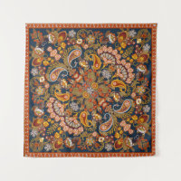imprimé en cachemire vintage, foulard à col de soi