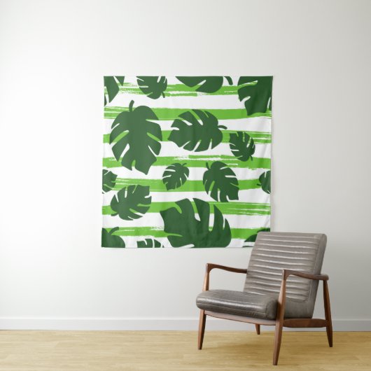 Tenture Imprimer été jungle exotique plante palmier tropic (En situation)