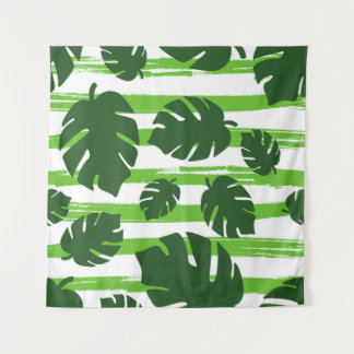 Tenture Imprimer été jungle exotique plante palmier tropic
