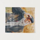 Tenture In Love Memory Modern Elegant Photo Memorial (Devant (Horizontal))