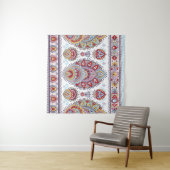 Tenture Indian floral paisley medallion pattern. Ethnic Ma (En situation (horizontale))