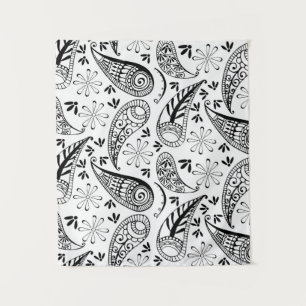 Tenture Indian Paisley Motif Mankolam