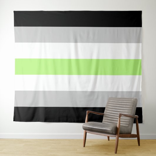 Tenture Indicateur Agender Extra Large LGBT (En situation (horizontale))