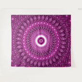 Tenture Indien Mandala rose moderne élégant Yoga Boho Cute (Devant (Horizontal))