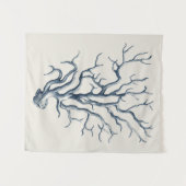 Tenture Indigo Coral (Devant (Horizontal))