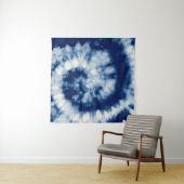 Tenture Indigo Round. Teinture à tarte bohémienne. Psyched (En situation (horizontale))