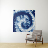 Tenture Indigo Round. Teinture à tarte bohémienne. Psyched (En situation)