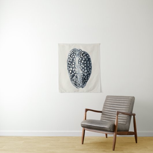 Tenture Indigo Seashell (En situation)