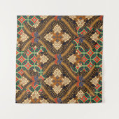 Tenture Indonesian batik motifs with very distinctive plan (Devant (Horizontal))