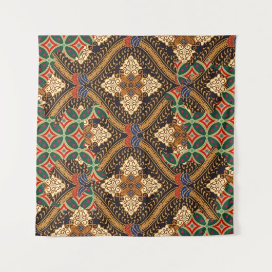 Tenture Indonesian batik motifs with very distinctive plan (Devant (Horizontal))