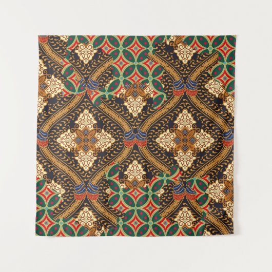 Tenture Indonesian batik motifs with very distinctive plan (Devant)