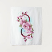 Tenture Infinité avec les fleurs Sakura (Devant)