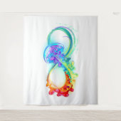 Tenture Infinity avec Rainbow Jellyfish (Devant)