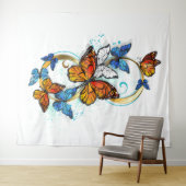 Tenture Infinity of Monarch Butterflies (En situation (horizontale))