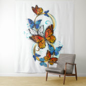 Tenture Infinity of Monarch Butterflies (En situation)