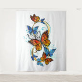 Tenture Infinity of Monarch Butterflies (Devant)