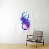 Tenture Infinity with Purple Feather (En situation)