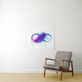 Tenture Infinity with Purple Feather (En situation (horizontale))
