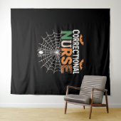 Tenture Infirmière correctionnelle Halloween Citrouille cl (En situation (horizontale))