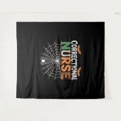 Tenture Infirmière correctionnelle Halloween Citrouille cl (Devant (Horizontal))