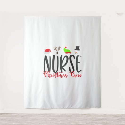 Tenture Infirmière de Noël2 (Devant)