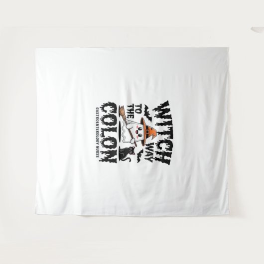 Tenture Infirmière Endo Halloween Infirmière gastro-intest (Devant (Horizontal))