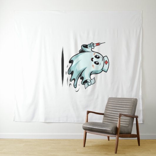 Tenture infirmière fantôme Classic T-Shirt_2 (En situation (horizontale))