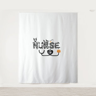 Tenture Infirmière Halloween Funny Fantôme halloween infir